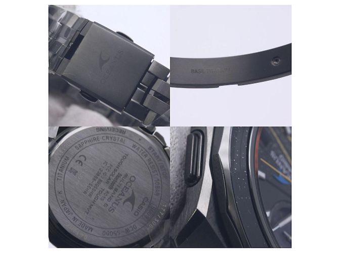 Autre Marque Orologio da uomo in titanio Casio Oceanus Manta OCW-S5000MES-1AJR - vista 10