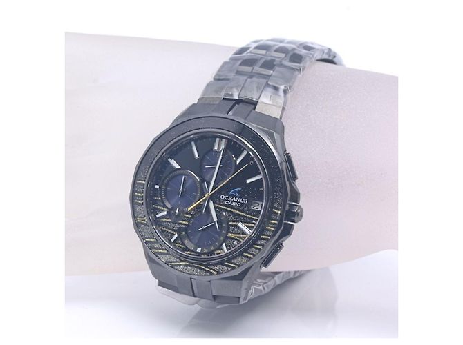 Autre Marque Orologio da uomo in titanio Casio Oceanus Manta OCW-S5000MES-1AJR - vista 3