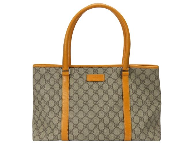 Gucci Beige and Orange Tote Bag - view 2