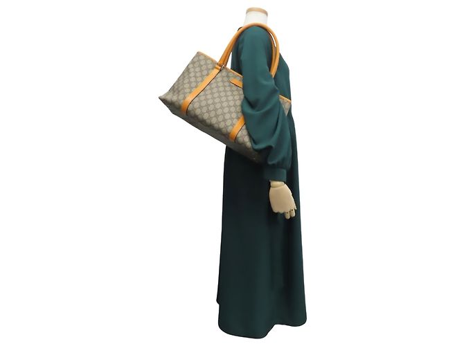Gucci Beige and Orange Tote Bag - view 23