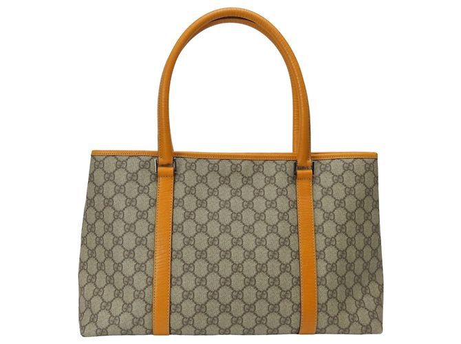 Gucci Beige and Orange Tote Bag - view 4