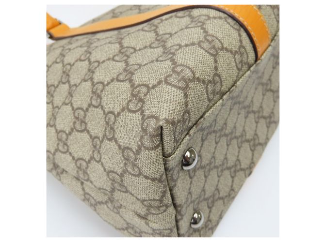 Gucci Beige and Orange Tote Bag - view 6