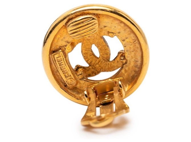 Chanel Coco Mark Clip Ohrringe Golden - Ansicht 3