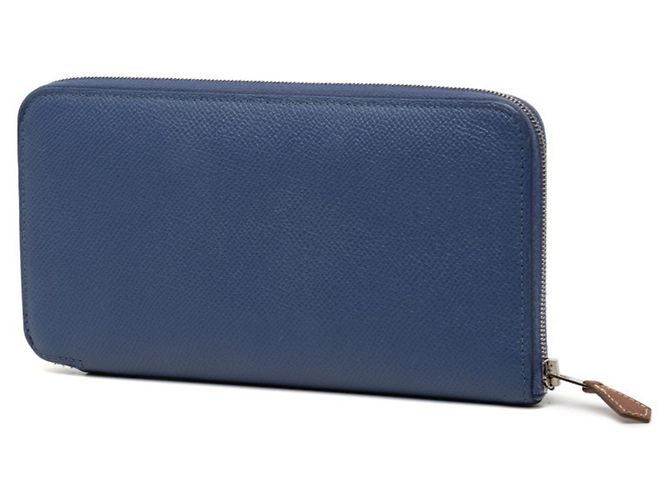 Hermès Azap Lang Wallet aus blauem Epsom-Leder - Ansicht 2