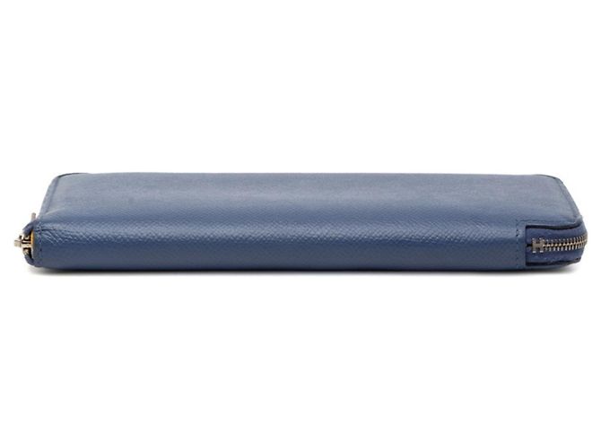 Hermès Azap Lang Wallet aus blauem Epsom-Leder - Ansicht 3