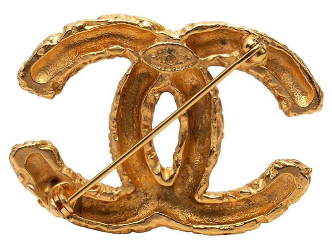 Timeless Spilla Vintage Lava Coco Mark di Chanel D'oro - vista 2