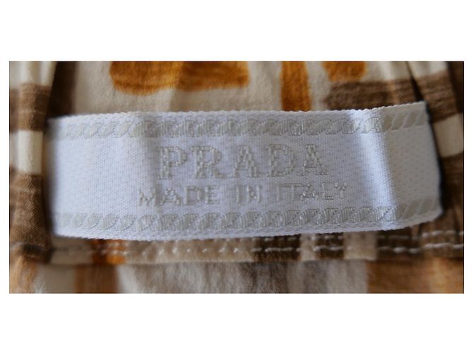 Prada Kleid mit Formica-Fliesenprint Frühjahr 1996 Braun - Ansicht 6