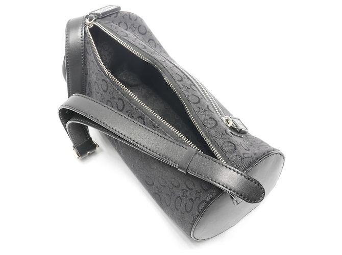 Céline Celine C Macadam Drum Canvas Schultertasche Schwarz - Ansicht 10