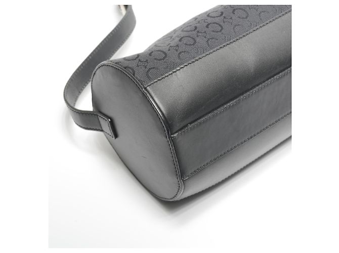 Céline Celine C Macadam Drum Canvas Schultertasche Schwarz - Ansicht 5