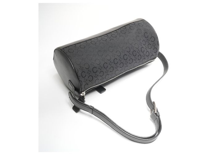 Céline Celine C Macadam Drum Canvas Schultertasche Schwarz - Ansicht 8