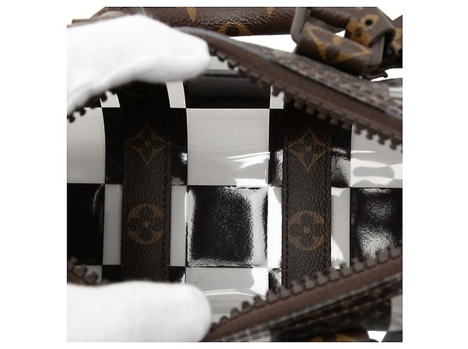 Keepall Bandoulière 25 Monogramma Louis Vuitton Marrone - vista 4
