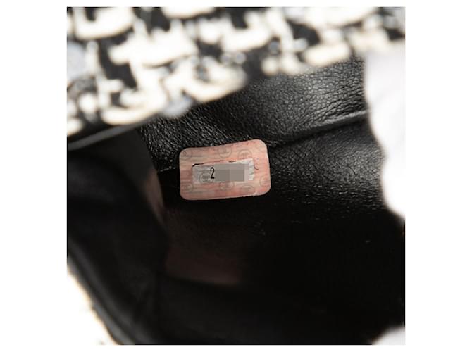 Mini borsa a mano Chanel Coco Mark Nero Bianco - vista 6