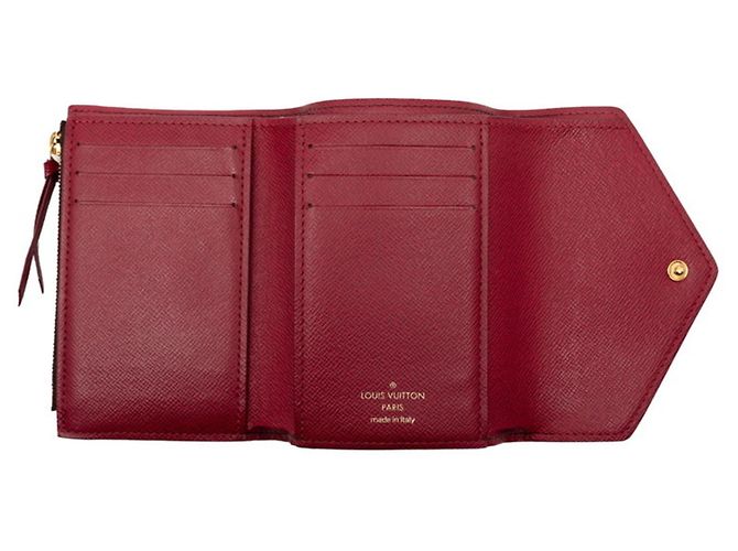Cartera Tri-fold Victorine Monogram de Louis Vuitton Castaño Fucsia - vista 4