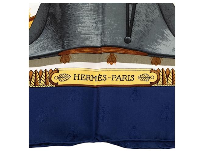 Foulard Napoleone in seta multicolore Hermès - vista 3