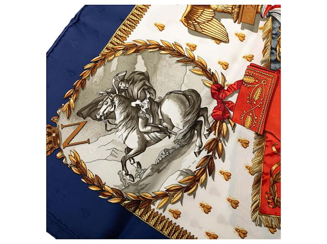 Foulard Napoleone in seta multicolore Hermès - vista 4