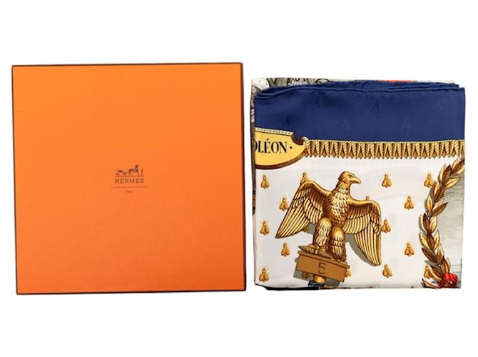 Foulard Napoleone in seta multicolore Hermès - vista 9