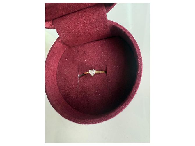 Autre Marque Diamantring Herzform Gold Golden - Ansicht 3
