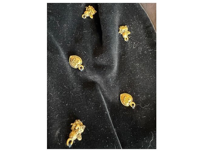 Lolita Lempicka Samtjacke Schwarz mit Medaillen - Ansicht 3