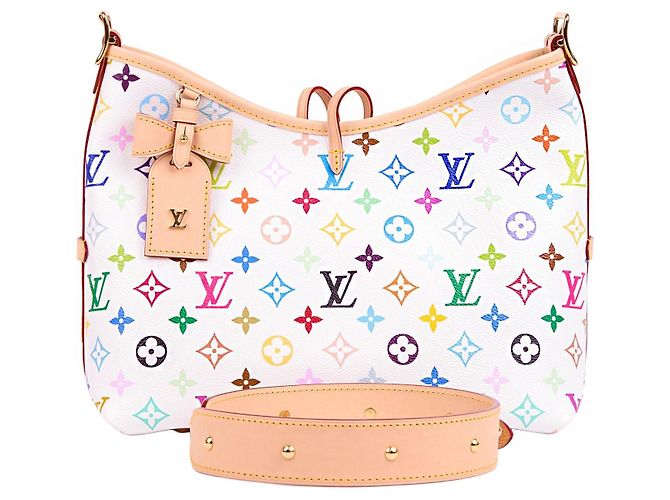 Borsa a spalla Louis Vuitton Takashi Murakami Bianco Multicolore - vista 2