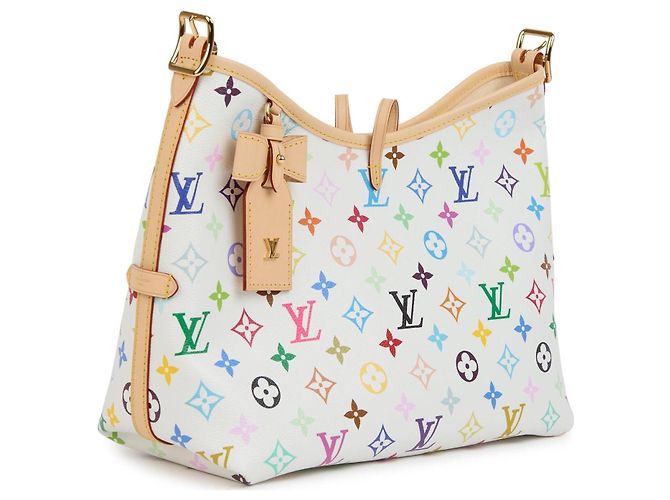 Borsa a spalla Louis Vuitton Takashi Murakami Bianco Multicolore - vista 5