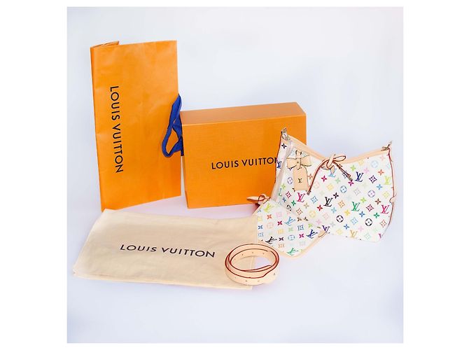 Borsa a spalla Louis Vuitton Takashi Murakami Bianco Multicolore - vista 9