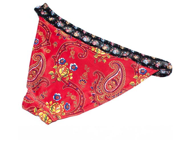 Costume da bagno due pezzi vintage Christian Dior Rosso Multicolore - vista 10