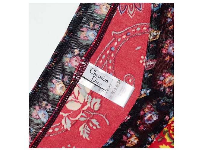 Costume da bagno due pezzi vintage Christian Dior Rosso Multicolore - vista 11
