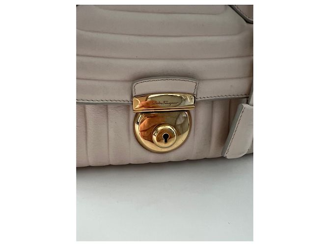 Borsa Gancini di Salvatore Ferragamo Beige - vista 4
