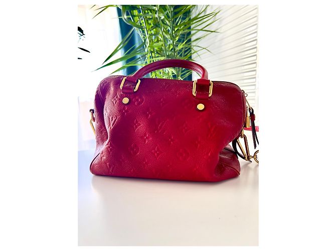 Borsa Speedy 25 in Monogram Empreinte Rossa Louis Vuitton Rosso - vista 2