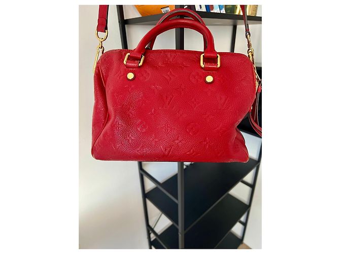 Borsa Speedy 25 in Monogram Empreinte Rossa Louis Vuitton Rosso - vista 3