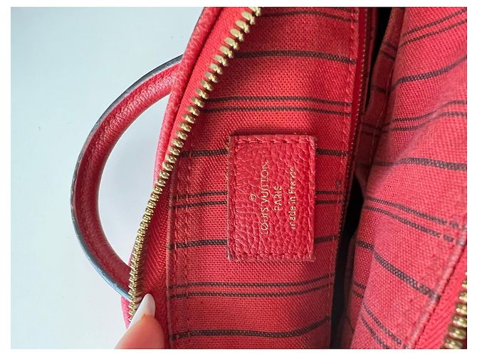 Borsa Speedy 25 in Monogram Empreinte Rossa Louis Vuitton Rosso - vista 4
