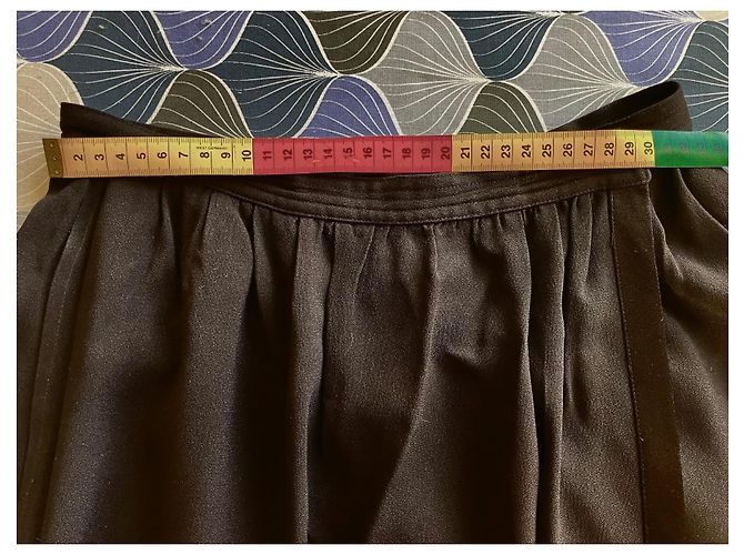 FALDA ENVOLVENTE YVES SAINT LAURENT Negro - vista 6