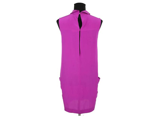 Miu Miu Vestido de seda morado Púrpura - vista 3
