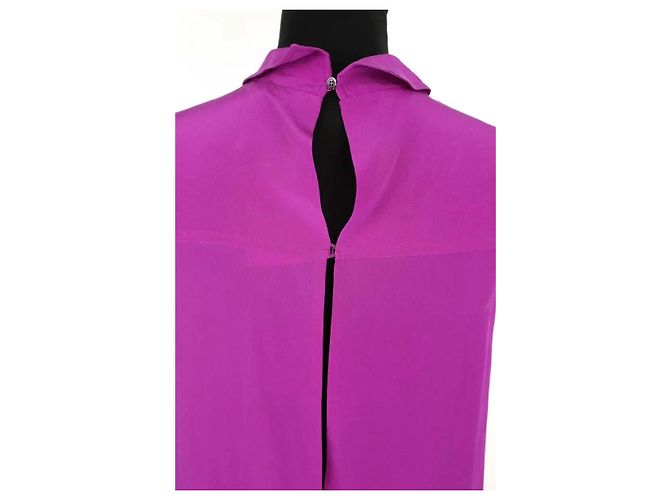 Miu Miu Vestido de seda morado Púrpura - vista 4