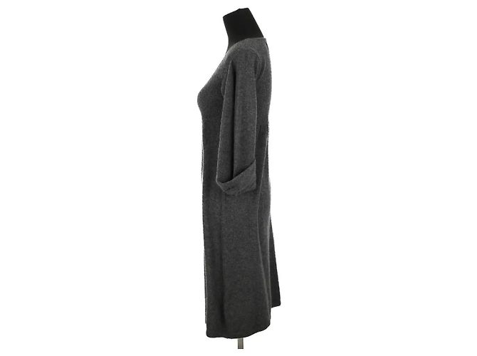 Max & Moi Anthrazit Cashmere Kleid Anthrazitgrau - Ansicht 3