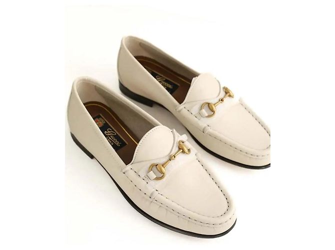 Gucci Mocassini in pelle beige - vista 3