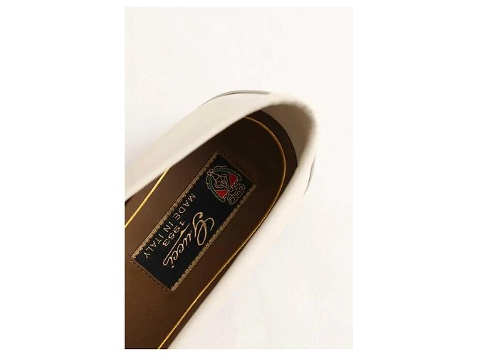 Gucci Mocassini in pelle beige - vista 4