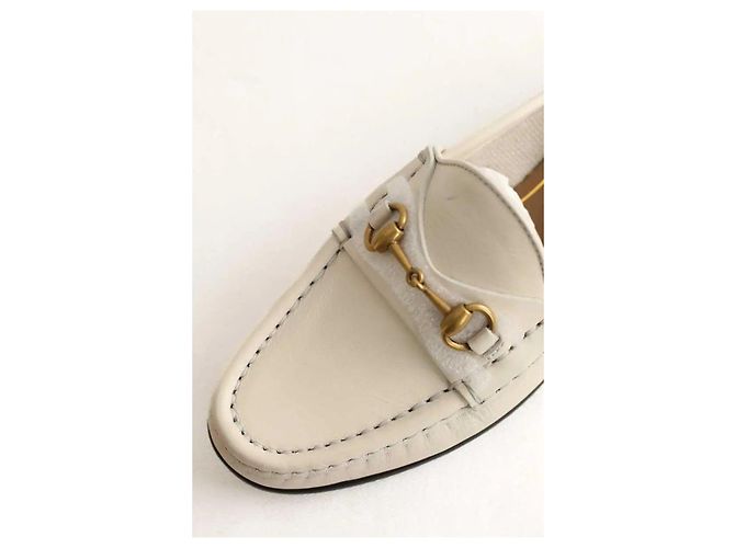 Gucci Mocassini in pelle beige - vista 5