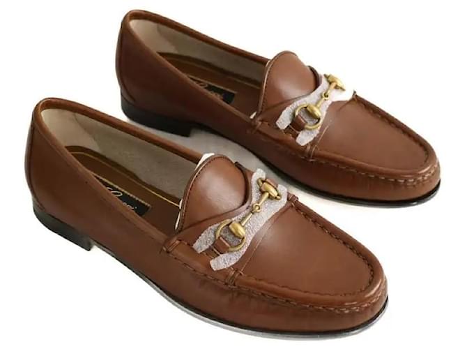 Gucci Mocassini in pelle marrone - vista 3