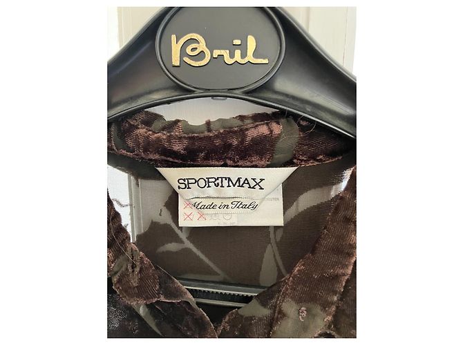 Top semi transparente Max Mara Sport de viscosa Multicolor - vista 6