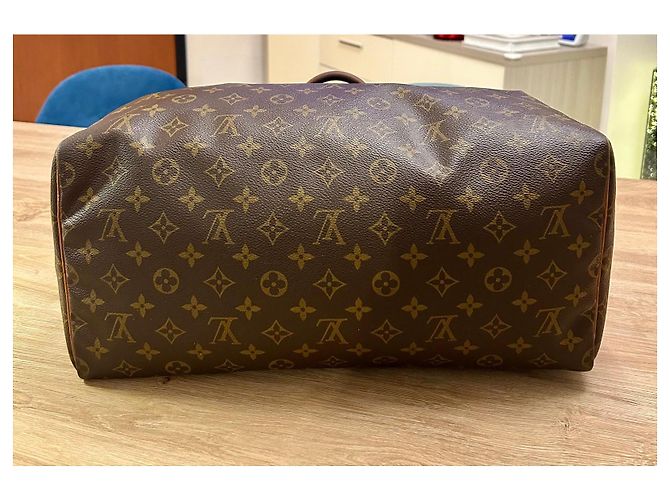 Borsa Louis Vuitton Speedy 35 Monogram Marrone - vista 12
