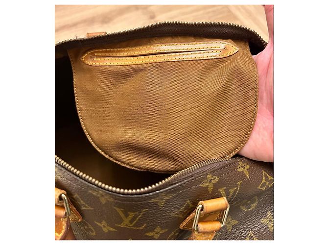 Borsa Louis Vuitton Speedy 35 Monogram Marrone - vista 13