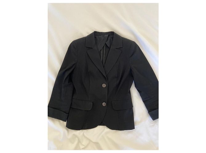 Giacca Max Mara in cotone nera Nero - vista 2