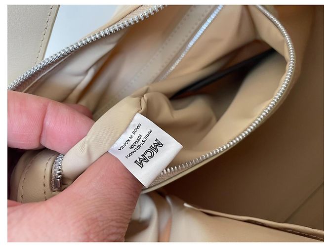 MCM Bolso tote de jacquard con monograma Aren Beige - vista 13