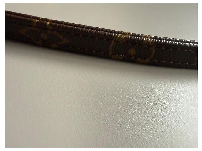 Louis Vuitton Monogram Canvas und Leder Schulterriemen mit Goldbeschlag Braun Monogramm - Ansicht 4