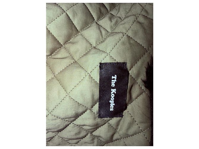 Parka caqui con capucha de piel The Kooples - vista 11