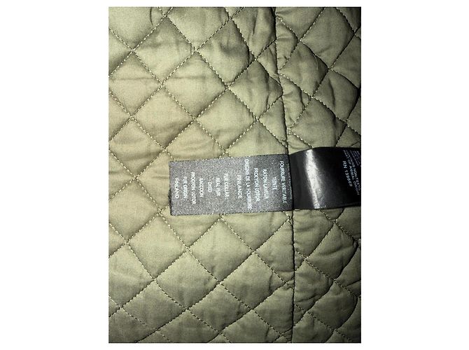 Parka caqui con capucha de piel The Kooples - vista 13