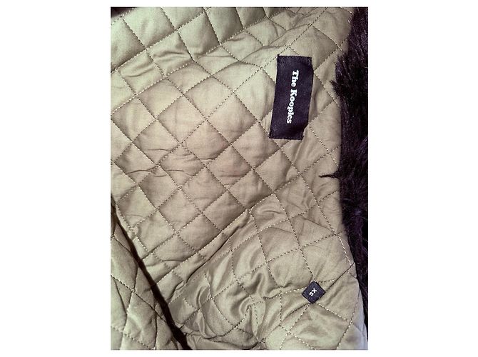 Parka caqui con capucha de piel The Kooples - vista 14