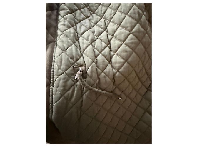 Parka caqui con capucha de piel The Kooples - vista 8