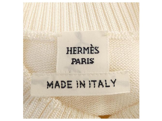 Hermès Cashmere-Mix Strickwaren Hermes 3H2641DX Beige - Ansicht 4